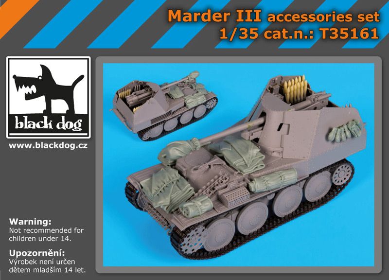 T35161 1/35 Marder III accessories set Blackdog