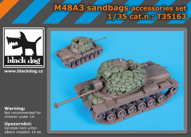 T35163 1/35 M48A3 accessories set Blackdog