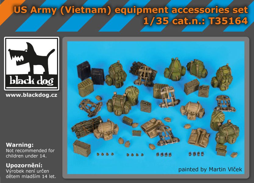 T35164 1/35 US Army(Vietnam)equipment accessories set Blackdog