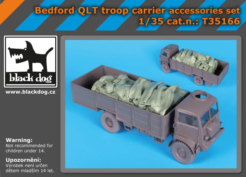 T35166 1/35 Bedford QLT troop carrier accessories set Blackdog