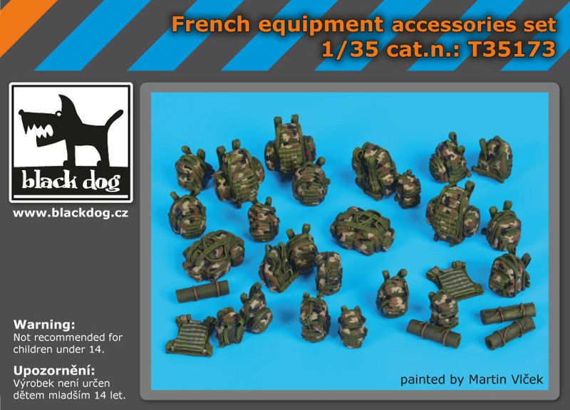 T35173 1/35 French equmment accessories set Blackdog