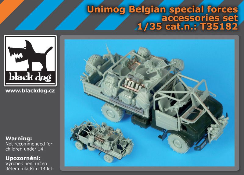 T35182 1/35 Unimog Belgian special forces accessories set Blackdog