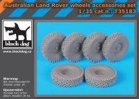 T35183 1/35 Australian Land Rover wheels accessories set Blackdog