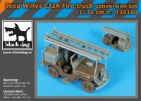 T35190 1/35 Jeep Willys CJ2A Fire truck conversion set Blackdog