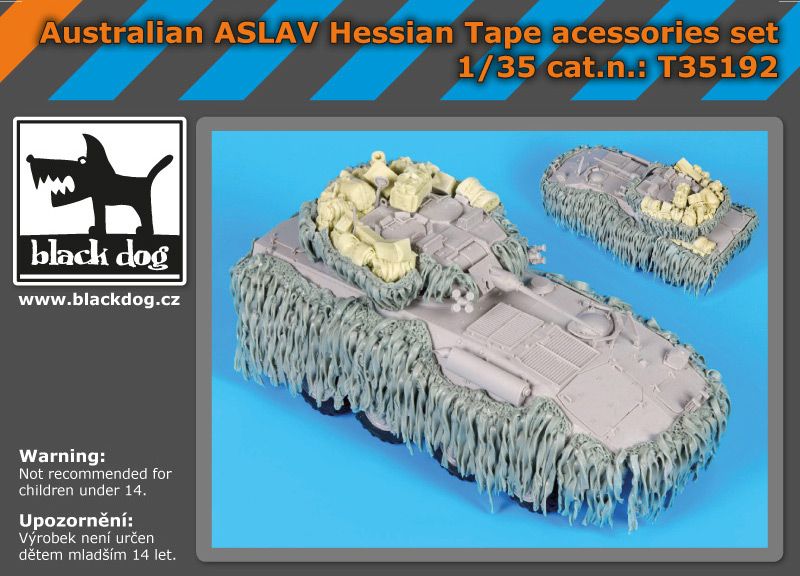 T35192 1/35 Australian ASLAV Hessian tape accessories set Blackdog