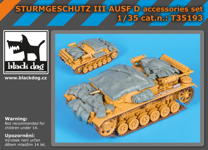 T35193 1/35 Sturmgeschutz III Ausf.D accessories set Blackdog