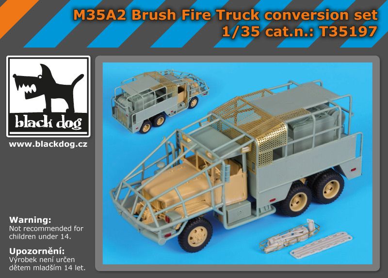 T35197 1/35 M35A2 Brush fire truck conversion set Blackdog