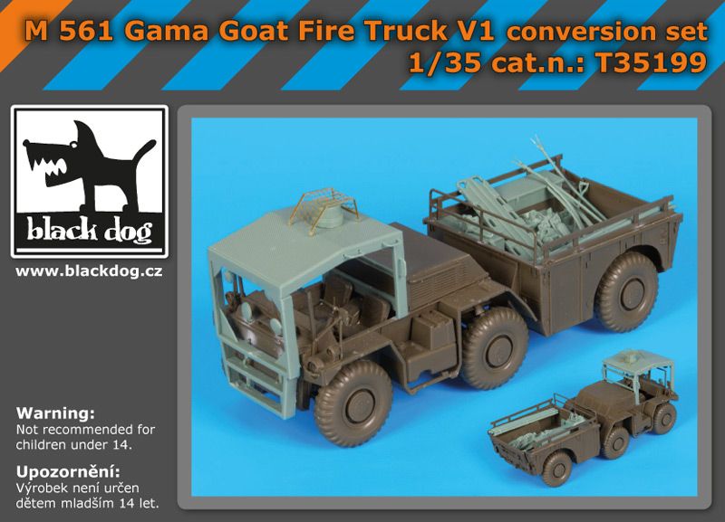 T35199 1/35 M561 Gama Goat fire truck V1 conversion set Blackdog