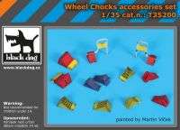 T35200 1/35 Wheel chocks accessories set Blackdog