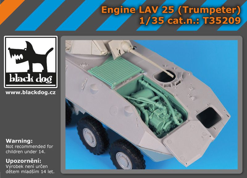 T35209 1/35 Engine LAV -25 (Trumpeter) Blackdog