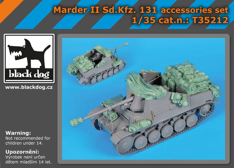 T35212 1/35 Marder II Sd.Kfz. 131 accessories set Blackdog