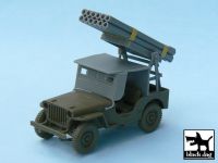 T48027 1/48 Jeep with rocket launcher Blackdog