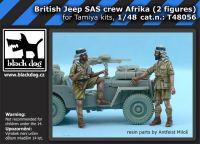 T48056 1/48 British SAS Jeep Crew Afrika (2 figures) Blackdog